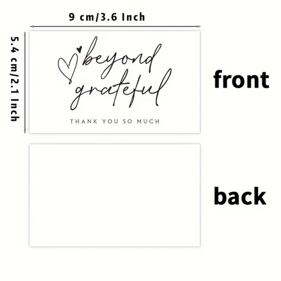 🆑 Thank You Cards 2 Styles Pack of 50 - Picture 9 of 9